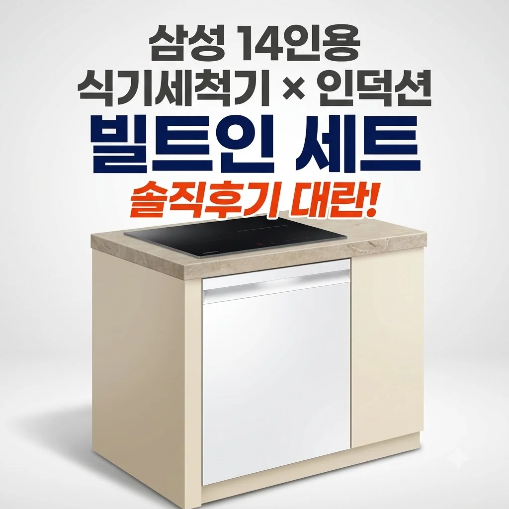 삼성 14인용 식기세척기 인덕션 빌트인 세트 솔직후기 대란