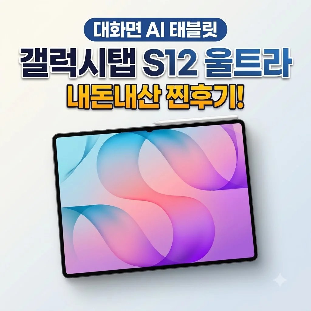 삼성전자 갤럭시탭 S12 울트라 대화면 AI 태블릿 내돈내산 찐후기