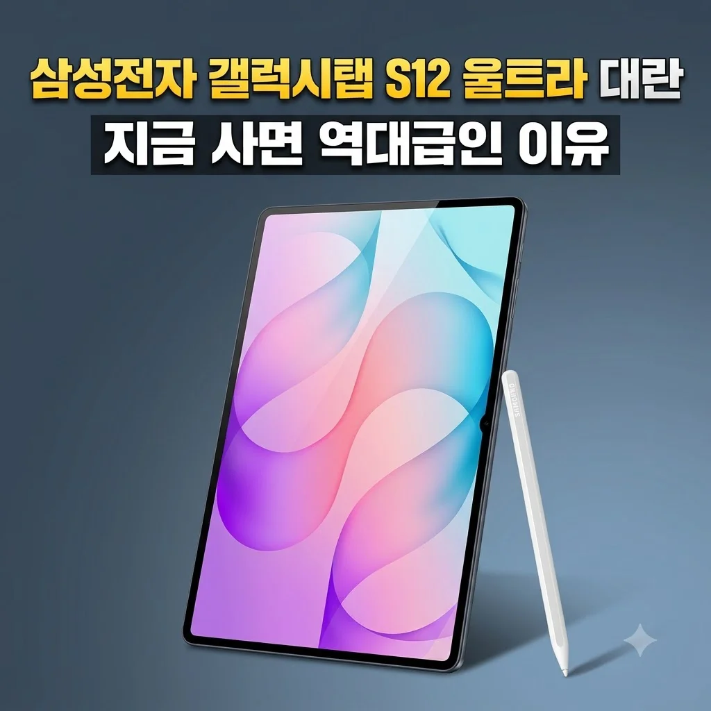 삼성전자 갤럭시탭 S12 울트라 대란, 지금 사면 역대급인 이유