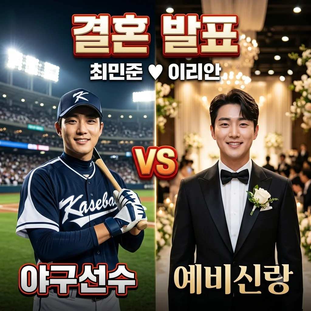 SSG 최민준 이리안 결혼 발표 전격 공개! 야구계 스타의 웨딩 마치