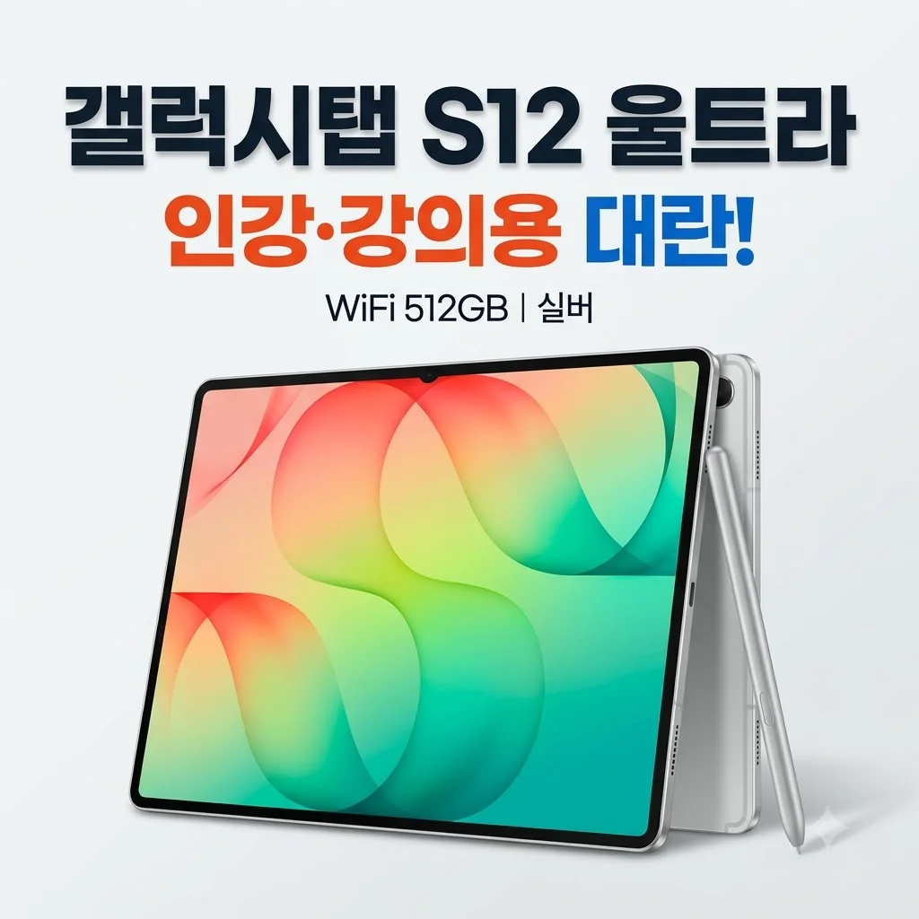 삼성전자 갤럭시탭 S12 울트라 WiFi 512GB 실버 강의용 대란