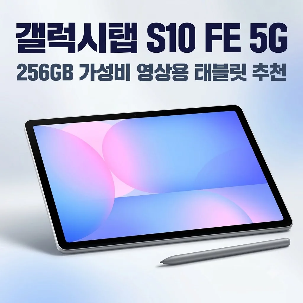 갤럭시탭 S10 FE 5G 256GB 가성비 영상용 태블릿 추천