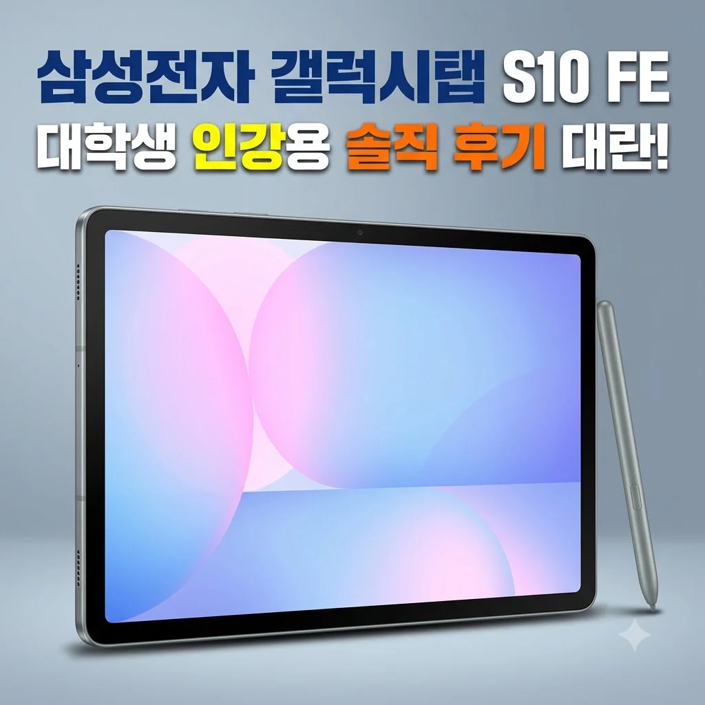 삼성전자 갤럭시탭 S10 FE 대학생 인강용 태블릿 솔직 후기 대란