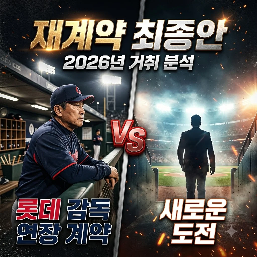 롯데 김태형 감독 재계약 최종안 포함 2026년 거취와 향후 전망