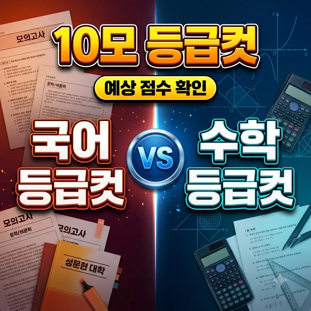 10모 등급컷 완벽 분석 및 2026년 10월 모의고사 예상 점수