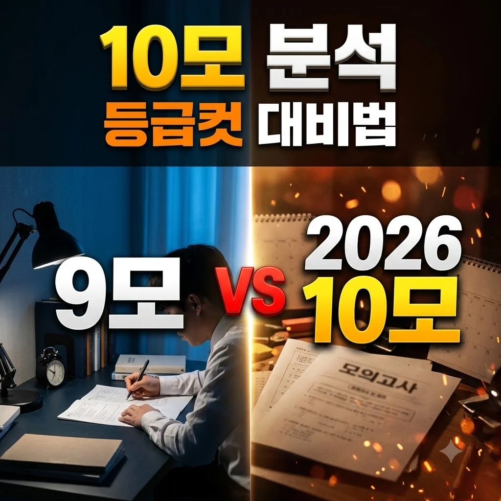 2026 10모 완벽 분석, 고등학교 10월 모의고사 등급컷과 대비법