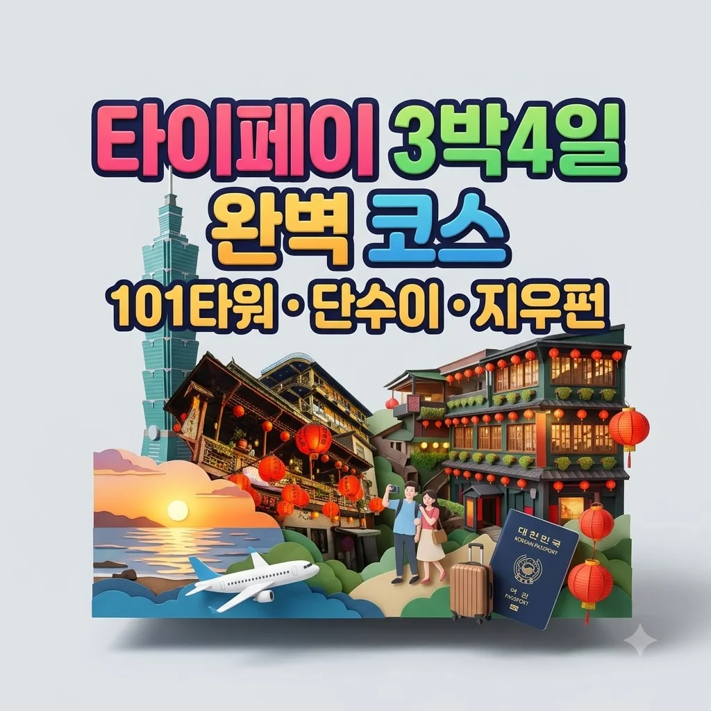 타이페이 3박4일 59만 원대! 101타워와 단수이 완벽 코스