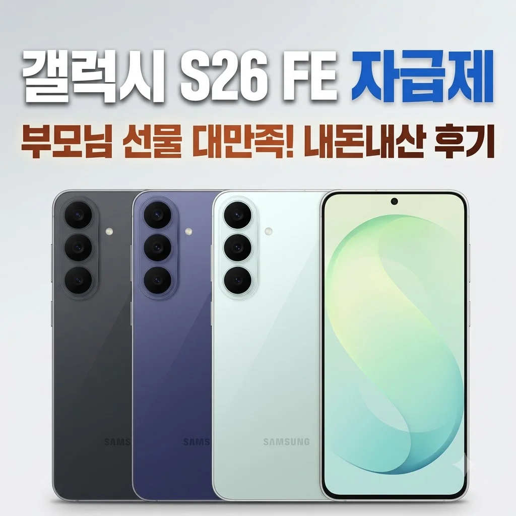 갤럭시 S26 FE 자급제 SM-S741N 내돈내산 부모님 선물 후기 대만족