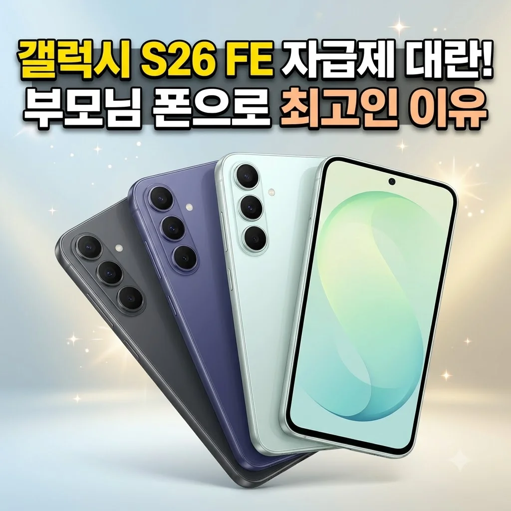갤럭시 S26 FE 자급제 대란, 부모님 폰으로 최고인 이유