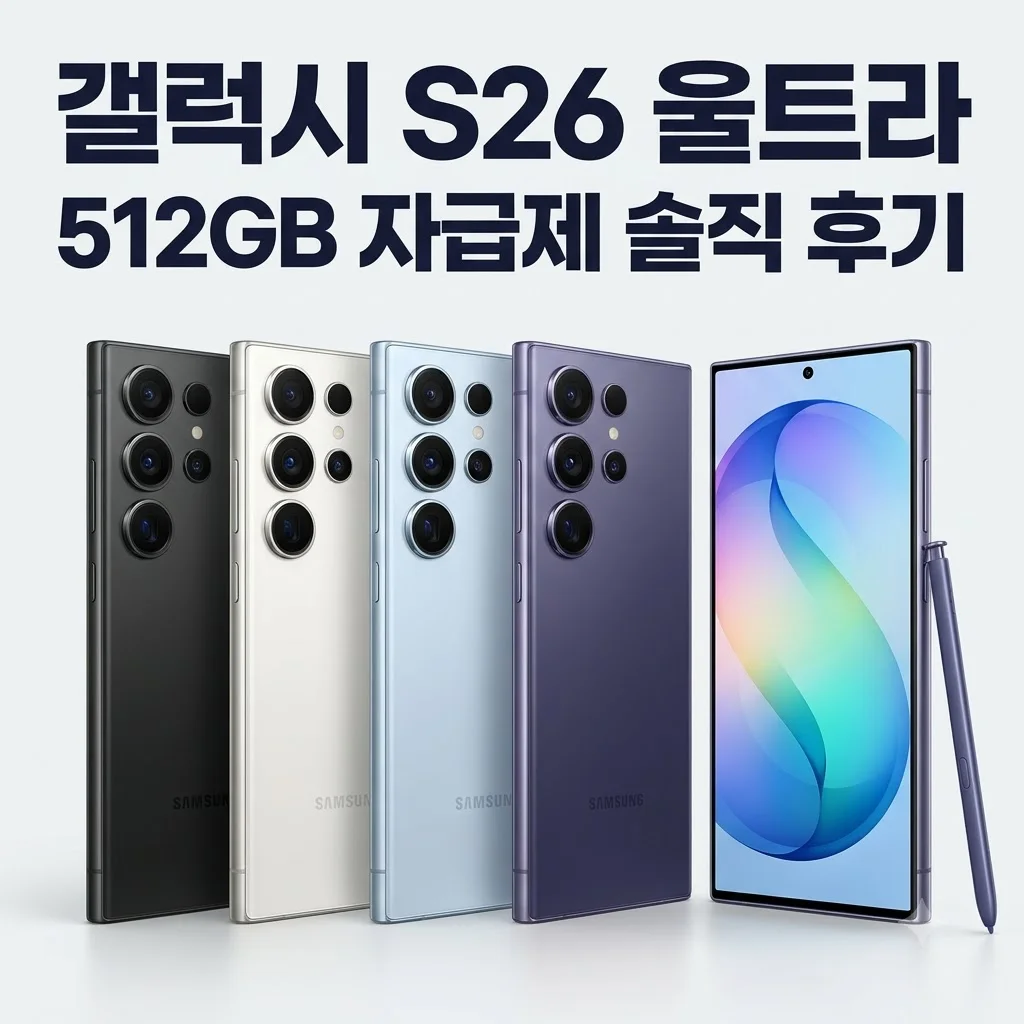 갤럭시 S26 울트라 512GB 대란 자급제 직접 써본 솔직 후기