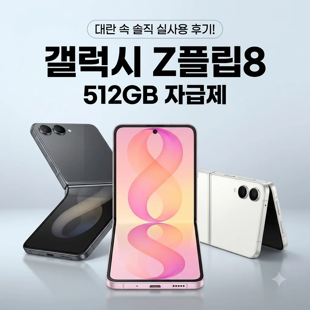 갤럭시 Z플립8 512GB 자급제 실사용 리뷰! 대란 속 후기