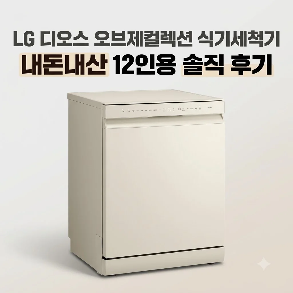 LG 디오스 오브제컬렉션 식기세척기 DUE4BGE 내돈내산 12인용 솔직 후기