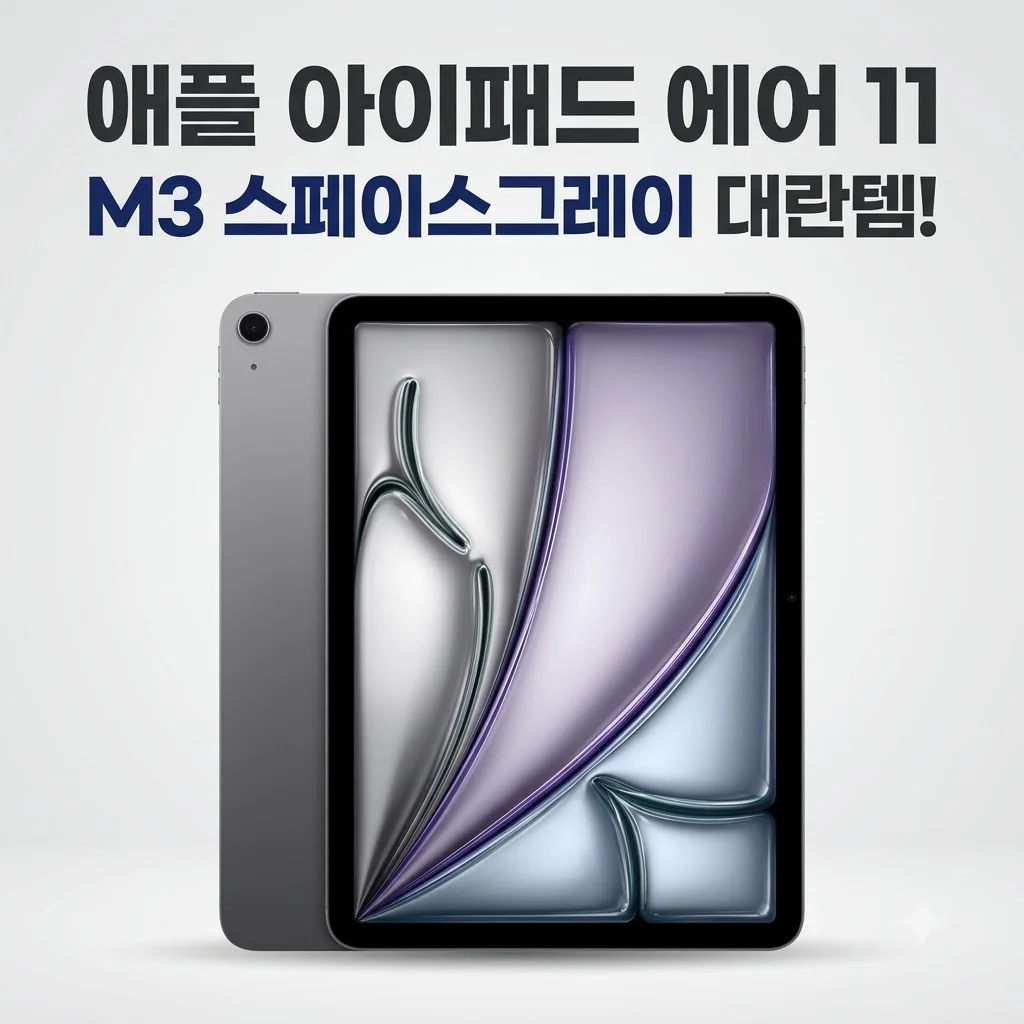 애플 아이패드 에어 11 M3 WiFi 스페이스그레이 대란템