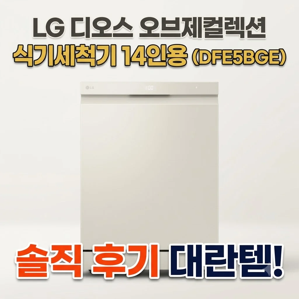 LG 디오스 오브제컬렉션 DFE5BGE 식기세척기 14인용 솔직 후기 대란템