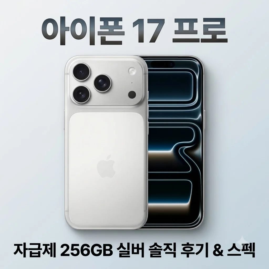 애플 아이폰 17 프로 자급제 256GB 실버 솔직 후기 및 스펙