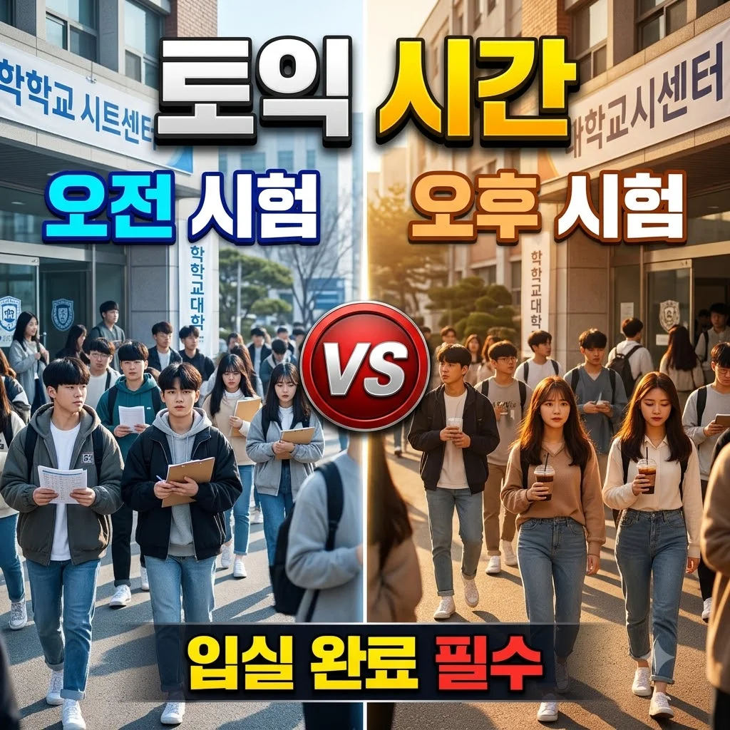 토익 시험 시간 및 입실 완료 시간 총정리