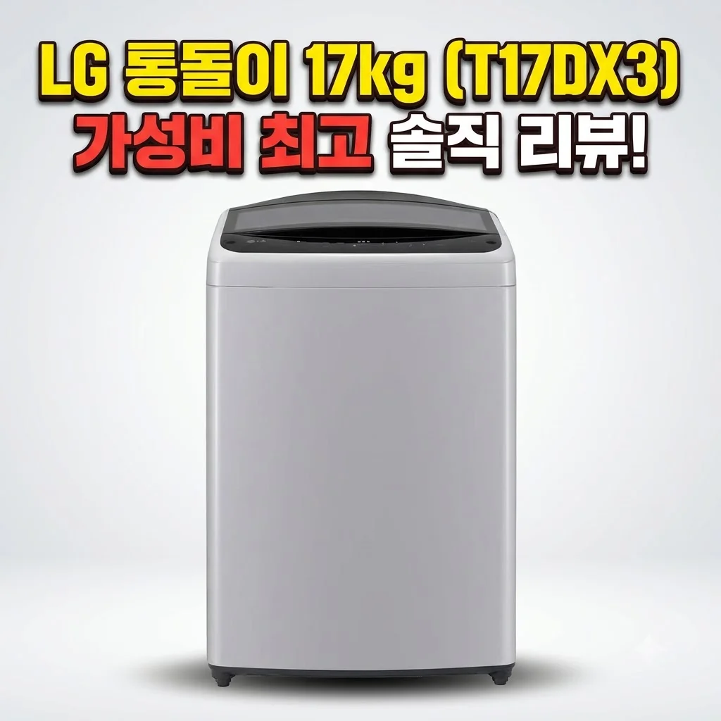 LG 통돌이 17kg T17DX3 세탁기 솔직 리뷰 가성비 최고